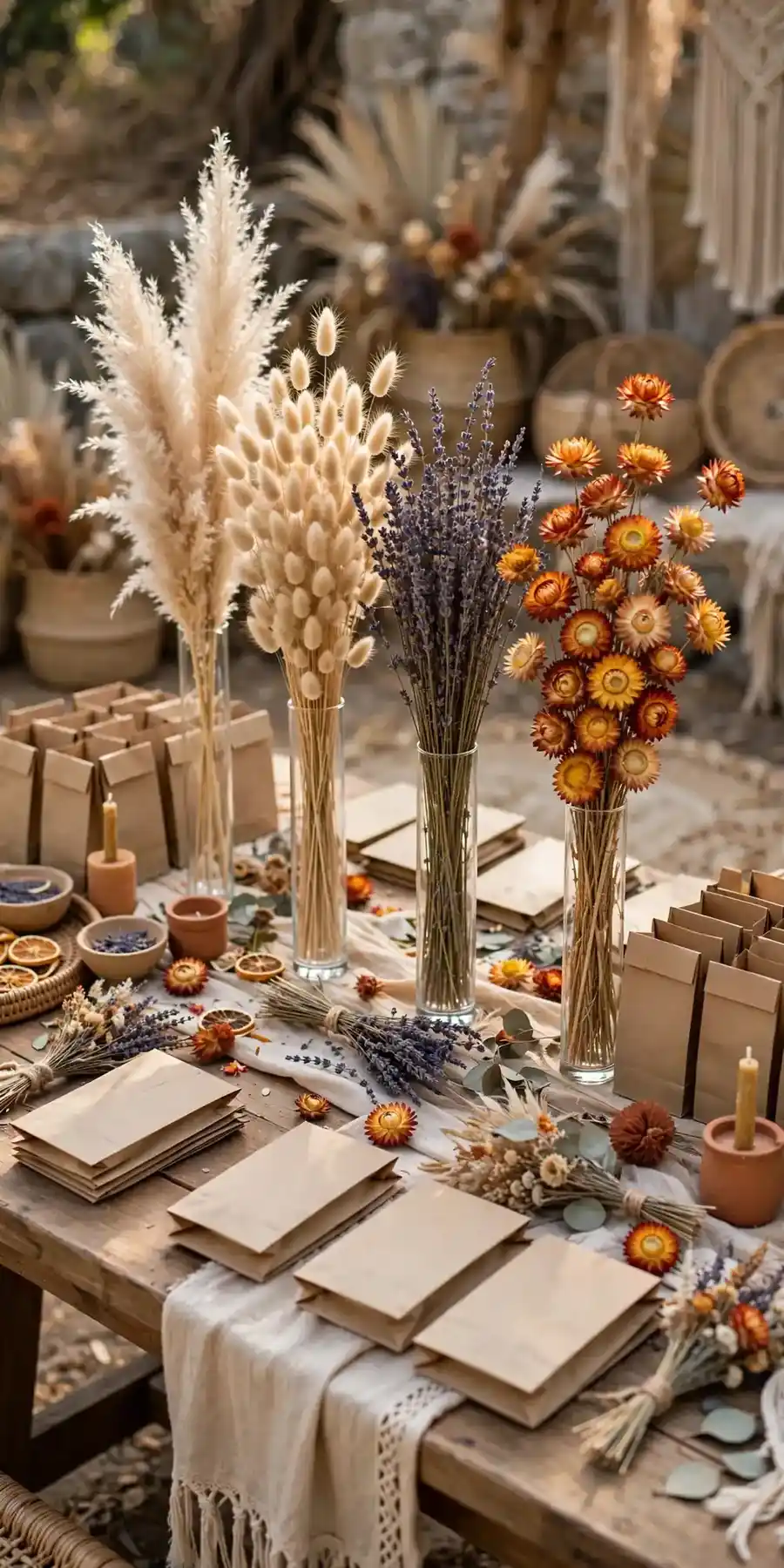 Dried flower bar