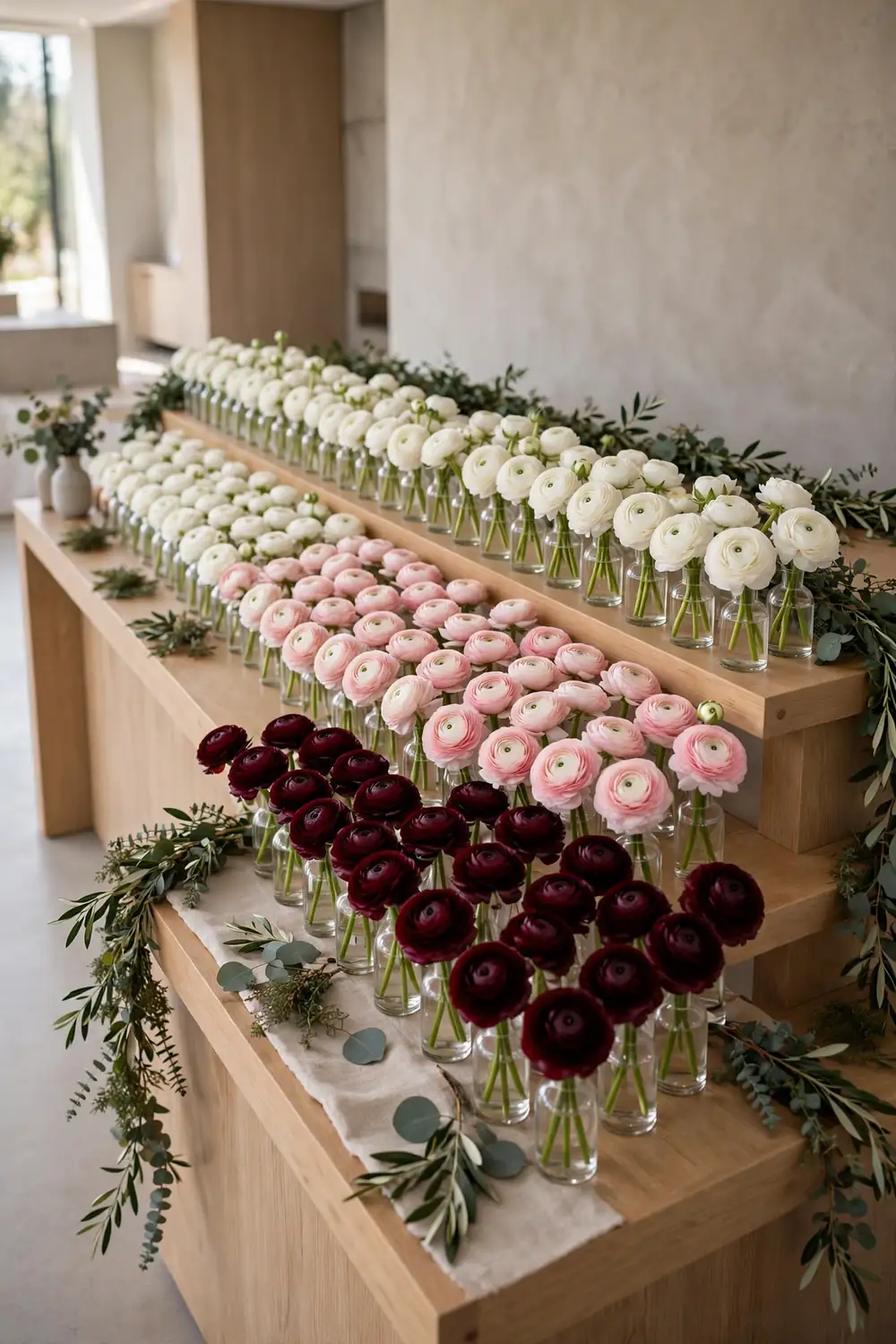 Single-variety color block flower bar