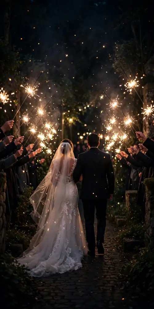 Sparkler exit send-off