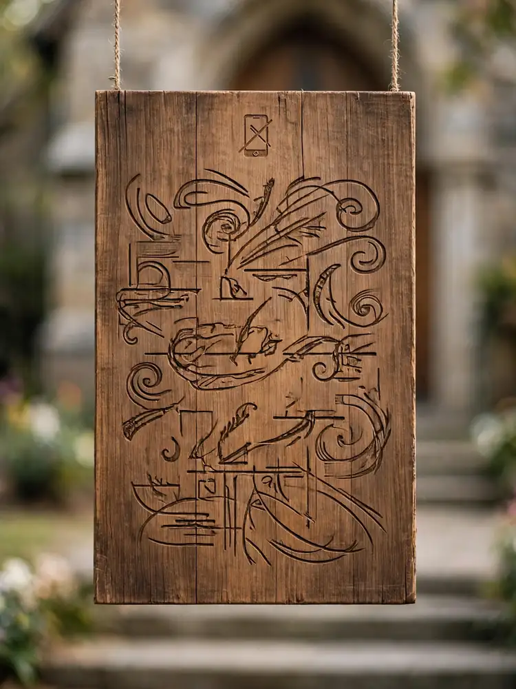 Unplugged ceremony wedding welcome sign